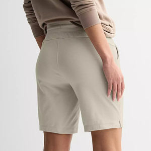 Pantalones cortos informales de algodón 100% para mujer, logotipo bordado personalizado, transpirable y último diseño, logotipo personalizable - Product Image 3