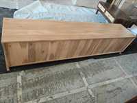 Mueble de TV de Madera Maciza de Estilo Nórdico con Almacenamiento, Diseño Escandinavo de Mediados de Siglo para Sala de Estar - Aparador Multifuncional
