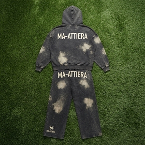 Conjunto de Sudadera Oversize Lavada Personalizada y Pantalones Anchos de Felpa para Mujer, Chándal de Algodón Estilo Urbano OEM ODM - Product Image 6