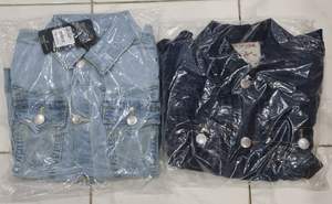 Veste en jean classique pour femme, manteau en jean, en coton, à manches longues, personnalisé, de marque - Product Image 5