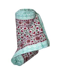 <b>Bedspread</b> Bedding Decor Reversible Throw Bed Cove Indian Hand Block Print <b>Quilt</b> Cotton Handmade Kantha <b>Quilt</b> Customized Hotel - Product Image 5