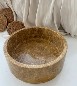 Tazón Redondo Profundo de Mármol de Fabricación OEM, Perfecto para Guardar Refrigerios, Frutas y Artículos Decorativos con un Elegante Estilo para el Hogar - Product Image 3