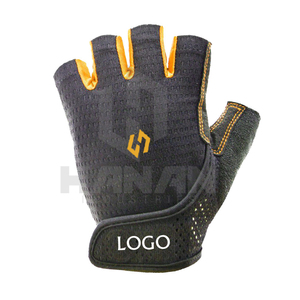 Guantes de ciclismo acolchados de medio dedo con malla transpirable y agarre fuerte para ciclistas de bicicleta de montaña de carretera - Product Image 5