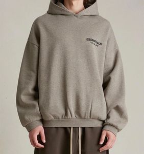 Unisex Essential Pullover <b>Hoodie</b> Custom 100% Cotton French Terry High Quality Winter Fleece with Front Logo Loose Fit for <b>Men</b> - Product Image 4