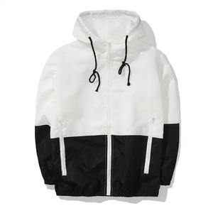 Veste coupe-vent blanche/Veste coupe-vent Meilleur prix du fabricant Logo personnalisé imprime Coupe-vent pour homme - Product Image 2