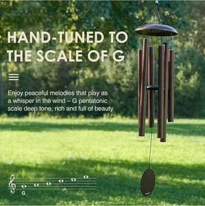 Campanas de viento para exterior de tono profundo-Campanas de viento de 38 ''Liquidación al aire libre Campanas de viento de tono profundo - Product Image 5