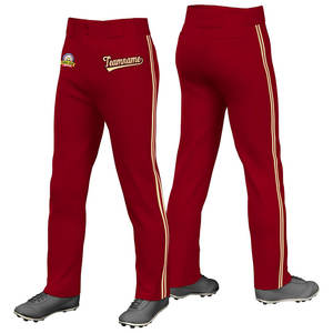 Pantalon de baseball personnalisé sur toute la longueur avec des rayures en tricot texte personnalisé ou Logo/taille adulte/plusieurs couleurs - Product Image 6