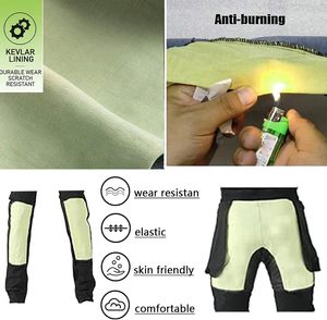 กางเกงยีนส์มอเตอร์ไซค์แบบยูนิเซ็กซ์ ผ่านมาตรฐาน CE ผลิตจากผ้าฝ้าย %  ชุดกีฬา ดีไซน์ป้องกันพร้อมเกราะ ระบายอากาศได้ดี ป้องกันสะโพกและหัวเข่า - Product Image 2