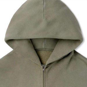 เสื้อฮู้ดดี้ผ้าฟลีซดีไซน์ใหม่ ซิปหน้า คุณภาพพรีเมียม เสื้อผ้าฤดูหนาวสำหรับผู้ชาย เสื้อฮู้ดดี้ผ้าฟลีซซิปหน้า ผ้าฝ้ายผสมพื้นฐาน - Product Image 4