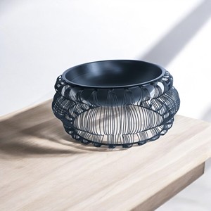 Bol pour animaux de compagnie design vintage bol en fer pour chien chat mangeoire moderne portable bols surélevés support métallique décoratif pour petits chiens chats - Product Image 5