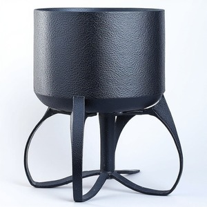 <b>Tall</b> Iron Planter With Elegant Shape And Durable Finish Perfect For Entryways And Luxurious Outdoor Patio Plant Styling - Product Image 6