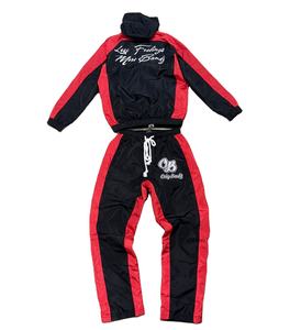 Custom Logo Printed <b>Men's</b> Winter Windbreaker Tracksuit <b>Set</b> Two-Piece Fleece <b>Thermal</b> Breathable Street Style Lightweight Perfect - Product Image 2