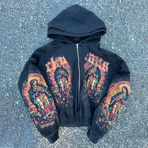 Sudadera con capucha de lavado Vintage para hombre, ropa de calle de peso pesado de algodón 100%, de gran tamaño Sudadera con capucha, sudadera con hombros caídos en blanco lavada con ácido para hombre - Product Image 1