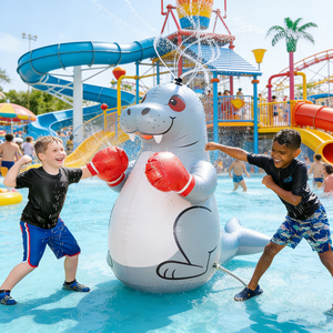 Lion Marino Inflable Gigante con Rociador <span class=keywords><strong>de</strong></span> Agua, Juguete Acuático <span class=keywords><strong>para</strong></span> Jardín con Guantes <span class=keywords><strong>de</strong></span> <span class=keywords><strong>Boxeo</strong></span> y Acción <span class=keywords><strong>de</strong></span> Rociado <span class=keywords><strong>de</strong></span> 360° <span class=keywords><strong>para</strong></span> Niños Mayores <span class=keywords><strong>de</strong></span> 5 Años - Product Image 4