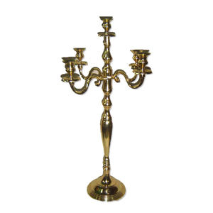 Candelabros antiguos Portavelas de metal de latón cónico Procesamiento personalizado de latón profesional Decoración navideña para el hogar - Product Image 2