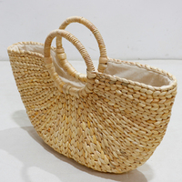 Tas Tote Kanvas Jerami Ramah Lingkungan Artex Dong Thap dengan Ritsleting Geometris, Tas Pantai untuk Penggunaan Sehari-hari, Tas Tangan Fashion Wanita Musim Panas Desainer 2L