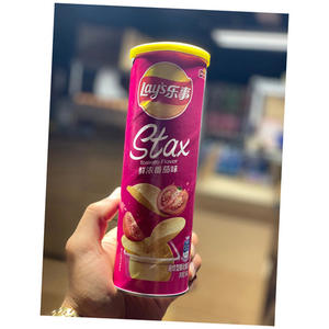 Croustilles de pommes de terre Lays Stax Original 103g/pot 16 pots/boîte fabriquées au Royaume-Uni Vente en gros de croustilles de pommes de terre Lays Stax Crème sure et oignon - Product Image 5