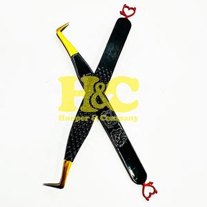 แหนบต่อขนตา New Hooper Company รุ่น HAC-ET-2581 ทำจากสแตนเลส ปลายแหลมรูปหัวใจ ประดับเพชร ปลายแหลมคม 90 องศา - Product Image 6