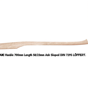 <b>Axe</b> <b>Handle</b> 700mm Length 58/23mm Ash Slotted DIN 7295 LFFERT - Product Image 3