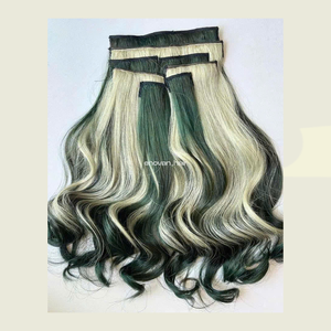 Extensiones de Cabello Natural Suave de Primera Calidad, Hechas con Técnica Eslava y Tecnología Rusa, con Clip - Product Image 1