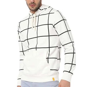 Sweat-shirts à capuche pour hommes, design rayé, fabrication sur mesure OEM, en vente, pull-over streetwear décontracté, sweat-shirt pour hommes - Product Image 2