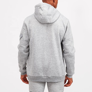 Sweats d'hiver lourds personnalisés de haute qualité pour hommes nouvelle mode imprimé à capuche polaire fermeture éclair vêtements de rue en gros - Product Image 2