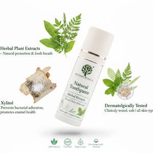 Pasta Dental Herbal Natural RedMoringa 100ml Sin Flúor, Sabor a Menta Fresca, Marca Privada OEM, Uso Hotelero - Product Image 3