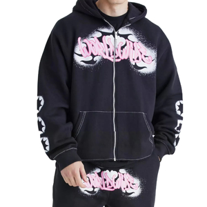 Survêtement et ensemble de jogging personnalisés de qualité pour hommes, 100 % coton, grandes tailles, vente en gros - Product Image 2