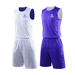 Uniforme de basket-ball réversible de haute qualité, durable, respirant, grande taille, évacuant l'humidité, séchage rapide - Product Image 1