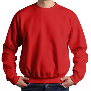 Casual Sublimation Long Sleeve Sweatshirts 100% Cotton 220GSM Men's Long Sleeve Shirts Hoodie Embroidered Logo - Product Image 2