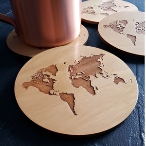 Premium Modern Round Shape Wooden <b>Coaster</b> for Home Hotel Office Use Item Best Quality Serving <b>Drinks</b> <b>Coaster</b> - Product Image 6