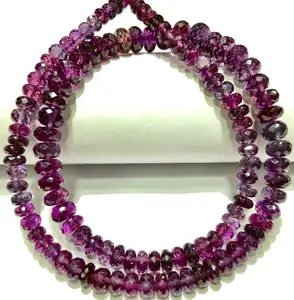 Extremely Beautiful Rare Ruby Corundum Small Round Shape Beads Big Size Ruby Ruby Gemstone Beads Center Chaker Cutting Necklace