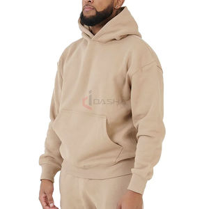 Sweats à capuche vintage lourds en détresse pour hommes impression personnalisée 100% coton Streetwear surdimensionné confortable - Product Image 2