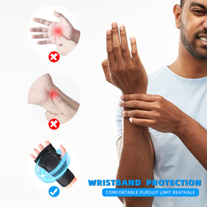 Gants de gymnastique unisexes Offre Spéciale ceinture de poignet respirante gants d'haltérophilie d'entraînement avec une forte adhérence pour l'entraînement sportif croisé - Product Image 5