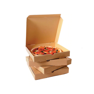 Corrugated Kraft Paper Pizza Box Available In Multiple Size Pizza Boxes