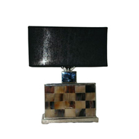 Vente directe d'usine lampe de table à base ronde en fer, style de luxe, bureau, chambre à coucher, nouvelle lampe de table personnalisée
