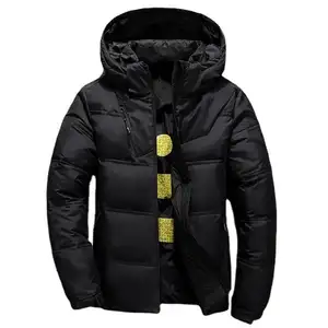 Wholesale Winter Warm Men Jacket Coat Casual Autumn Stand Collar Puffer Thick Hat White Duck Parka Male Men's Winter Down Jack