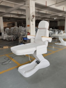 Table de massage électrique de luxe à 3 moteurs, réglable en hauteur, pour salon de beauté, lit de soin du visage, chaise cosmétique - Product Image 5