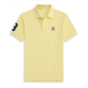 Moda de verano para hombre de manga corta para Polo de gama alta 100% algodón Casual Golf camiseta bordada marca Logo diseño sólido - Product Image 3