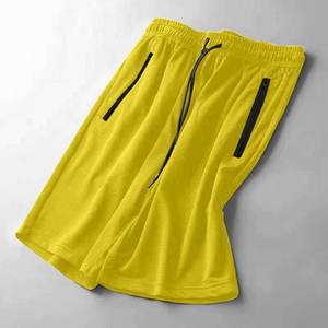 Pantalones cortos para correr Fitness de seda helada para hombre, pantalones cortos de algodón suave para yoga, ropa de playa informal para entrenamiento - Product Image 4