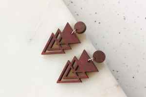 ต่างหูไม้ทรงหยดน้ำสไตล์วินเทจสุดเก๋สำหรับผู้หญิง ลายดาวเรขาคณิตทันสมัย เหมาะสำหรับใช้ในชีวิตประจำวัน งานแต่งงาน วันครบรอบ และงานปาร์ตี้ - Product Image 3