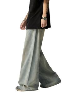 Pantalones vaqueros de corte ancho estilo carpintero con lavado vintage, precio de oferta y pantalón oversize de corte vintage con cintura media en negro deslavado - Tallas grandes - Product Image 4