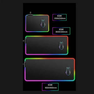 RGB Stitch Love Angel LED <b>Mouse</b> <b>Mat</b> Waterproof Wireless Charging Custom Printed Square Design Stock Available - Product Image 2