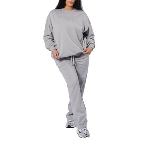 OEM Custom Sweatsuit Unisex Tracksuit Cotton Pullover Blank Plain Sweatsuit Oversized Hoodie Sports Sweat Suits for Woman 2026 - Product Image 3