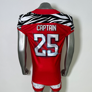 เสื้ออเมริกันฟุตบอลแบบกำหนดเอง ปี 2026 คุณภาพสูง แบบซับลิเมชั่น ชุดทีม ชื่อและหมายเลขผู้เล่นแบบกำหนดเอง เสื้อทักทิล - Product Image 3