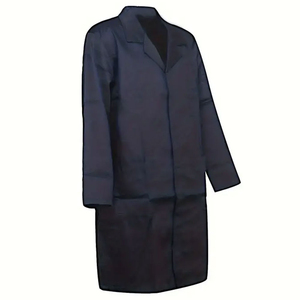 เสื้อคลุมผ้าแพรแข็งสีขาวผ้าโพลีเอสเตอร์และผ้าฝ้ายเสื้อคลุมสีขาวทันสมัยชุดทำงานแพทย์สีขาว Ronpex - Product Image 2