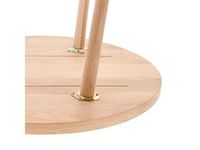 Table basse ronde en bois d'acacia massif personnalisée moderne avec hauteur réglable pour la maison, l'hôtel, le restaurant, les salons