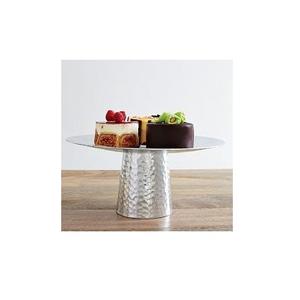 Soporte decorativo para pasteles de metal dorado con base de pedestal y diseño adornado adecuado para mesas de eventos elegantes y servicio de postres caseros - Product Image 5