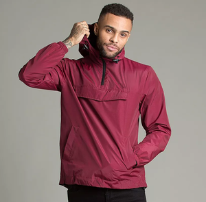 Wholesale Custom Design & Logo <b>Cheap</b> Price High Quality Hooded <b>Waterproof</b> Eco-Friendly <b>Men's</b> Windproof Red Windbreaker <b>Jacket</b> - Product Image 2