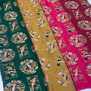 Tela bordada a máquina de algodón 100% al por mayor diseños de patrones personalizados para niñas y niños ropa de boda - Product Image 2